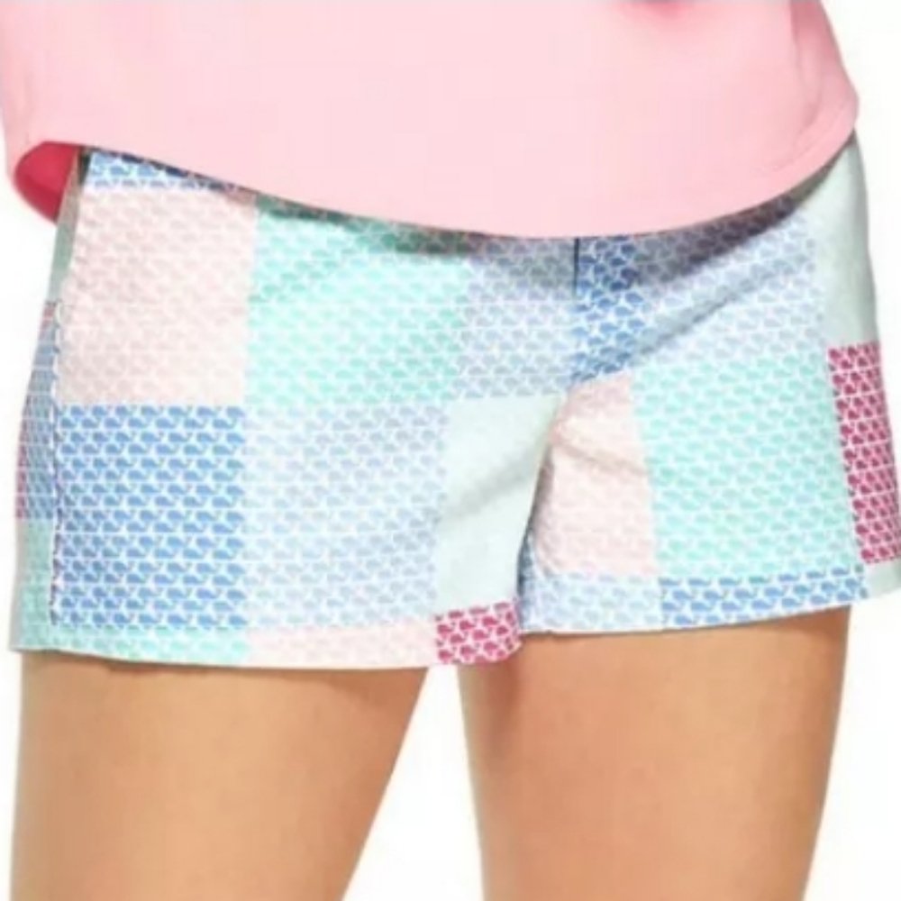 Vineyard Vines For Target Girls Shorts Sz5T Patchwork Whale Print